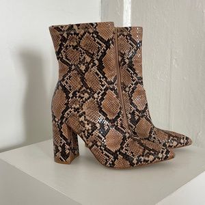 Jeffrey Campbell Snake Skin Boots